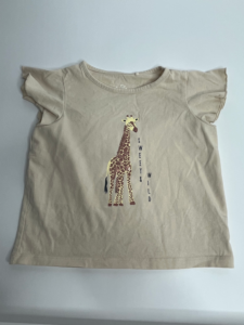 T-Shirt mit Giraffen-Applikation