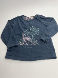 Langarmshirt mit Reh-/Wald-Print