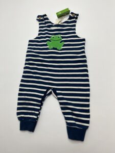 Strampler gestreift mit Frosch