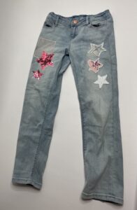 Jeans mit Pailletten-Sternen