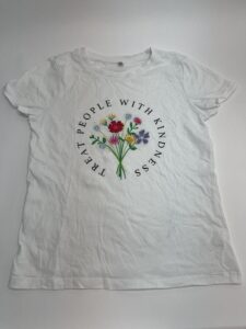 T-Shirt mit Blumen-Applikation